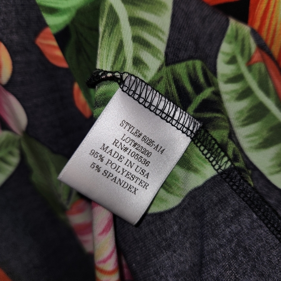 🎉Slinky Brand Tropical Cardigan | Floral Design | Sz Large - Picture 3 of 4